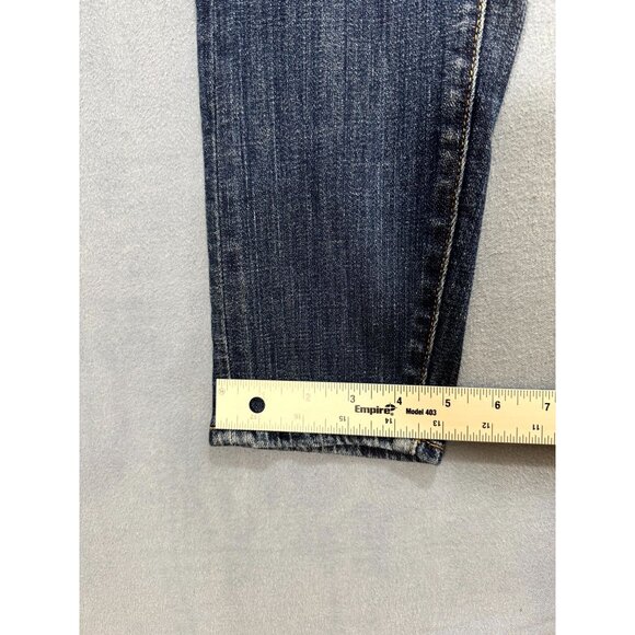 Lucky Brand Sienna Cigarette Jeans Low Rise Stone Wash Denim Blue Women SZ 00/24 - Picture 7 of 10